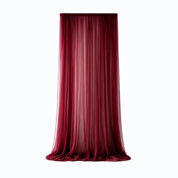 Dvumao Sheer Curtain Panel 120 x 30 inch Lightweight Mesh Drape for Patio Porch Window Decor