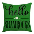 thumbnail image 1 of Dvumao St Patricks Day Decor-Throw Pillow Covers, Green Shamrock Pillow Case with for Large Couch Sofa Home Indoor Outdoor Holiday Decorations, 1 of 2