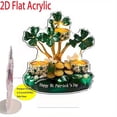 thumbnail image 1 of Dvumao St Patricks Day Decorations, Acrylic Bohemian-style Four-leaf Combined With Candles For Patrick's Day, Party Favors, 1 of 6