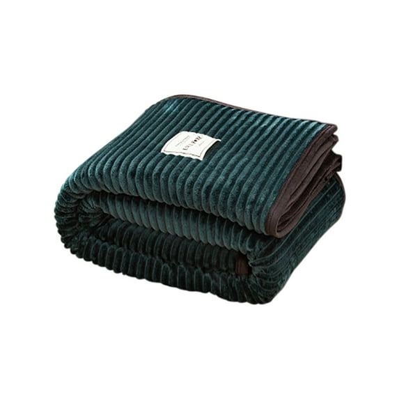 Dvumao Throw Blanket, Velvet Contrasting Color Wrapped Blanket Thickened Falei Velvet Fashionable Cover Blanket Milk Velvet Warm Nap Blanket, Man Gifts