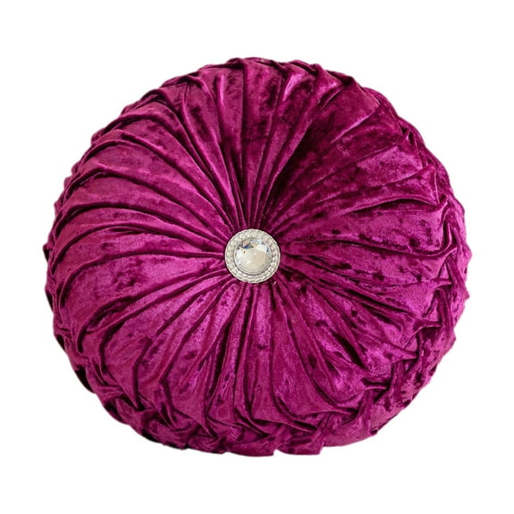 Dvumao Throw Pillows, Round Ice Flower Velvet Wheel Pillow Bedside Sofa Cushion Window Futon Cushion Pumpkin Pillow, Mom Gifts
