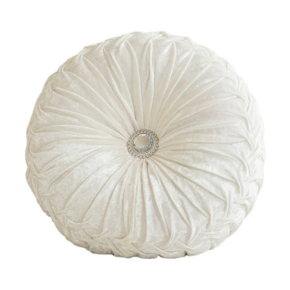 Dvumao Throw Pillows, Round Ice Flower Velvet Wheel Pillow Bedside Sofa Cushion Window Futon Cushion Pumpkin Pillow, Women Gifts