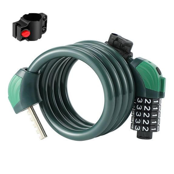 Dvumao Tool for Home, Lock Cable Combination Lock With Mounting Bracket High Security 5 Digit Resettable Coiling Lock, Man Gifts