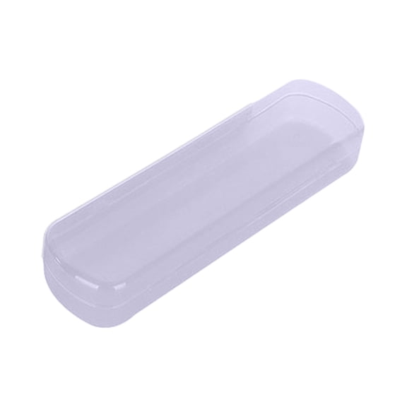Dvumao Travel Toothbrush Case – Compact 8.2" Clear Plastic Holder with Ventilation Holes, Portable for Brush & Paste, Fits in Pockets, Bags or Toiletry Kits