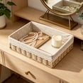 thumbnail image 1 of Dvumao Vines Woven Storage Basket, Polyester Clothing Storage Basket, Multi-Purpose Storage Tray, 1 of 7