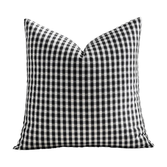 Dvumao Waterproof Throw Pillow 17.7x17.7x3.9 In with Insert for Patio Sofa