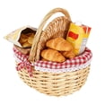 thumbnail image 1 of Dvumao Wicker Woven Basket Hand Woven Wicker Storage Basket With Handle And Linen Cloth Lining Versatile Bread And Fruit Versatile Organizer For Home Party And Picnic, 1 of 9