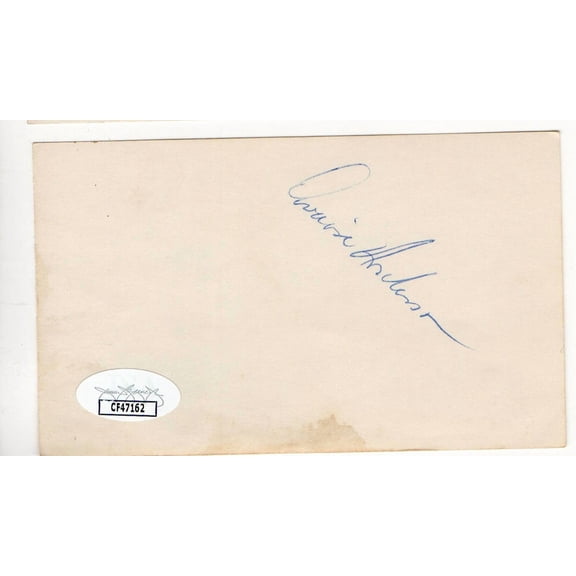 Dwain Anderson Signed Autographed Index Card Athletics Cardinals JSA CF47162