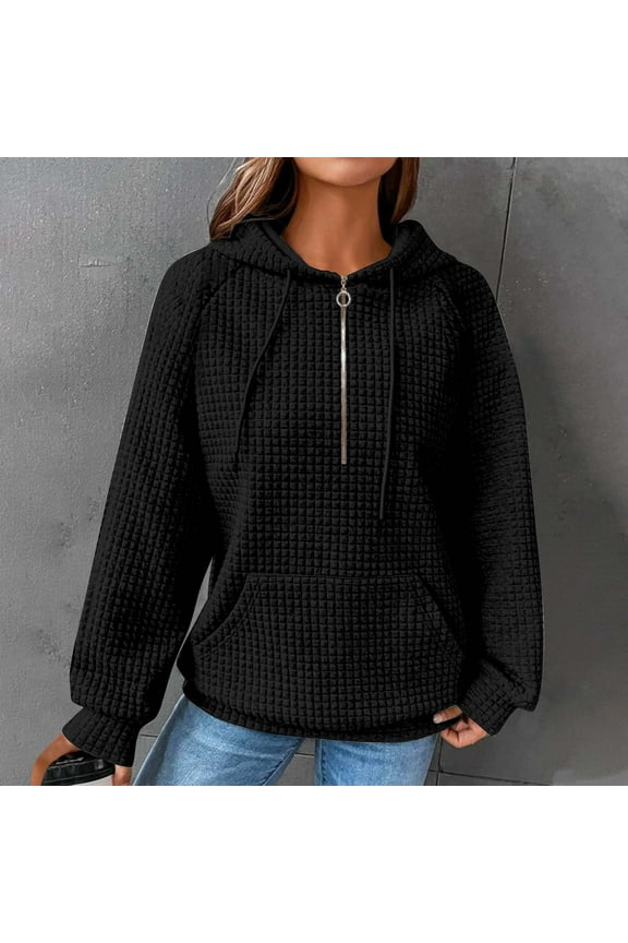 Fashion Women's Casual Long Sleeve Round Neck Ladies Sweatshirts Tops Blouse Plain No Pockets Hoodie Women Hoodie Pullover Fleece Gray Sweatshirts For Girls