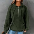thumbnail image 1 of Dwaogom Fashion Women's Casual Long Sleeve Round Neck Ladies Sweatshirts Tops Blouse Plain No Pockets Hoodie Women Hoodie Pullover Fleece Solid Color Waffle Knitted Sweaters Dresses, 1 of 5