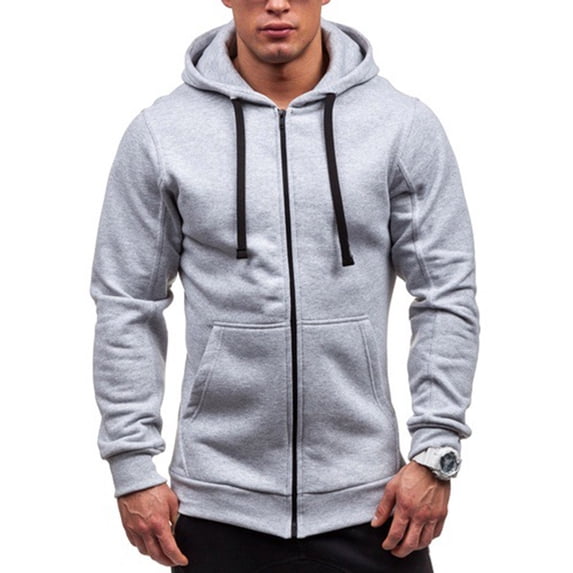 Dwaogom Men Casual Drawstring Hooded Corduroy Light Jacket