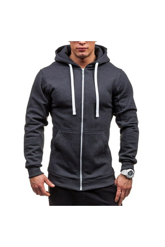 Men Casual Drawstring Hooded Corduroy Light Jacket