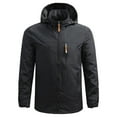 thumbnail image 1 of Dwaogom Men's Lightweight Windbreaker Jackets Outdoor Hooded Pocket Raincoat Jacket, 1 of 3