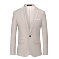 thumbnail image 1 of Dwaogom Men's Slim 1-Button Single Breasted Lightweight Blazer Jacket Sport Coat, 1 of 7