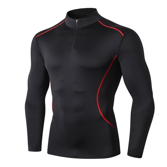 Dwaogom Men's Sweatshirt Quarter Zip Pullover Premium Long Sleeve Midweight Mock Neck Comfort Casual Sweaters