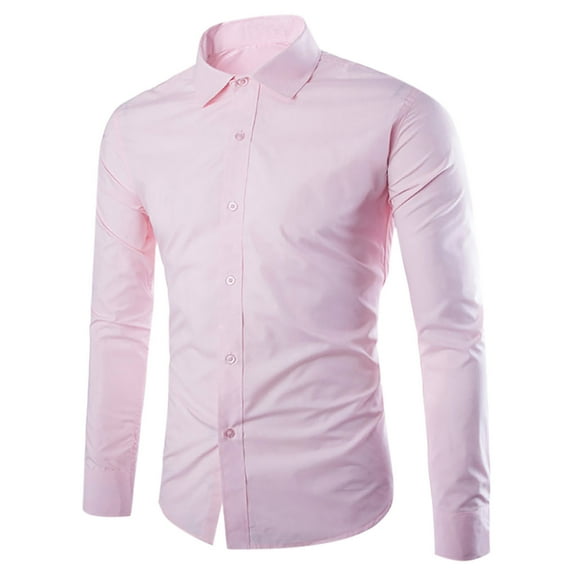 Dwaogom Mens Casual Fashion Button lapel Sleeve Pullover Breathable Shirt Blouse Tops Men Casual Fashion Button lapel Sleeve Pullover Breathable Shirt Blouse Tops