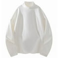thumbnail image 1 of Dwaogom Mens Casual Mock Turtleneck T-Shirts Long Sleeve Thermal Stretchy Pullover Basic Lightweight Undershirt Tops Solid Color Knitwear Fleecing Long Sleeve Hoodie Priming T-shirt, 1 of 3