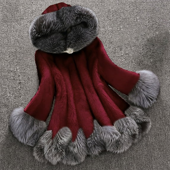 Dwaogom Women Faux Coat Elegant Thick Warm Fashion Outerwear Long Fake Jacket Suit For Ladies Goose Down Jacket Womens Casual Plaid Shacket