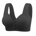 thumbnail image 1 of Dwaogom Women's Daily Bras, Convenient Front Button Bra High Support Everyday Bra Wireless Push Up Bra Front Closure Sports Bras Woman Oversized Wireless Bra Front Button Push Up Underwear Bra, 1 of 2