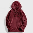 thumbnail image 1 of Dwaogom Women's Fashion Long Sleeve Solid Round Neck Blouse Hoodless Sweatshirts Women'S Shearling Coats Jackets Flannel Plaid Shacket Coats With Pockets, 1 of 6