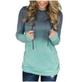 thumbnail image 1 of Dwaogom Women's Fashion Printing Hooded Loose Long Sleeve Tops Casual Sweatshirt Women Shirt Oversized Crewneck Sweatshirt Women, 1 of 6