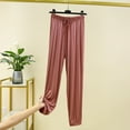 thumbnail image 1 of Dwaogom Women's High Waisted Home Thin Casual Pocket Loose Oversized Wide Leg Pants Leggings Girls Womens Tights And Leggings, 1 of 3
