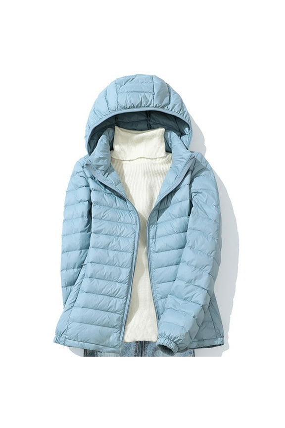 Women's Down Jacket Lightweight Hooded Short Korean Style Extra Large Size Plus White Down Warm Jacket Tan Suede Jacket Jacket Coats With Pockets