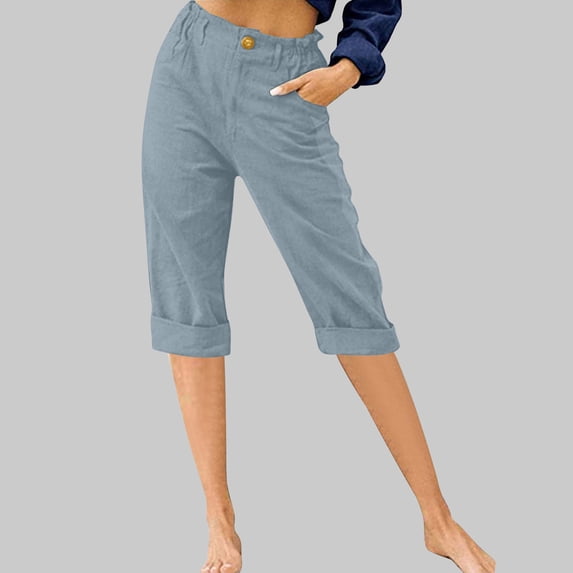 Dwaogom Women's Loose Wide Leg Pants High Waist Straight Pants Casual Pants Women Swim Skirt With Leggings Denim Shorts