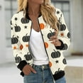 thumbnail image 1 of Dwaogom Women's Printed Cardigan Jacket Zippered Jacket Long Sleeved Casual Jacket Jacket, 1 of 5