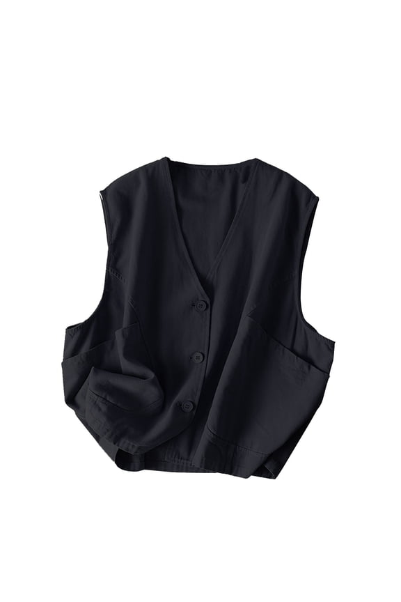 Women's Solid Color Suit Jacket With Lapel Pockets Cardigan Top Jacket Blazer Waterproof Down Coat Womens Flannel Shacket