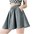 thumbnail image 1 of Dwaogom Women's Sports And Leisure Wide Leg Pants With Elastic Rope Shorts Denim Shorts Plus Size Panties, 1 of 3