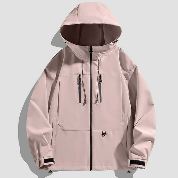 Dwaogom Women's Thin Solid Color Fall And Winter Long Sleeve Outdoor Interchange Jacket Sports Coat