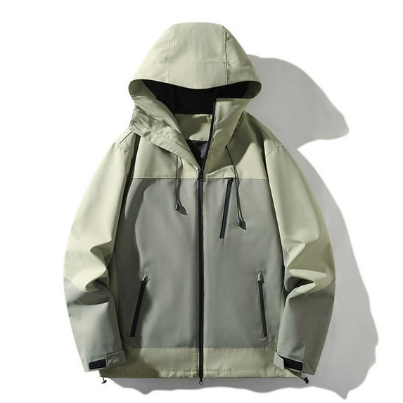 Dwaogom Women's Waterproof Ski Jacket Rain Winter Coat Windproof Skin Hooded Jacket Solid Color Hooded Fall And Winter Long Sleeve Outdoor Interchange Jacket Sports Coat