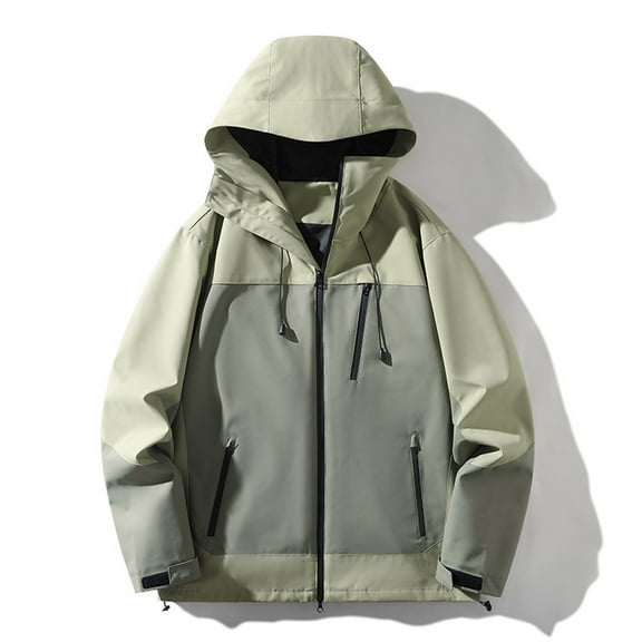 Dwaogom Women's Waterproof Ski Jacket Rain Winter Coat Windproof Skin Hooded Jacket Solid Color Hooded Fall And Winter Long Sleeve Outdoor Interchange Jacket Sports Coat