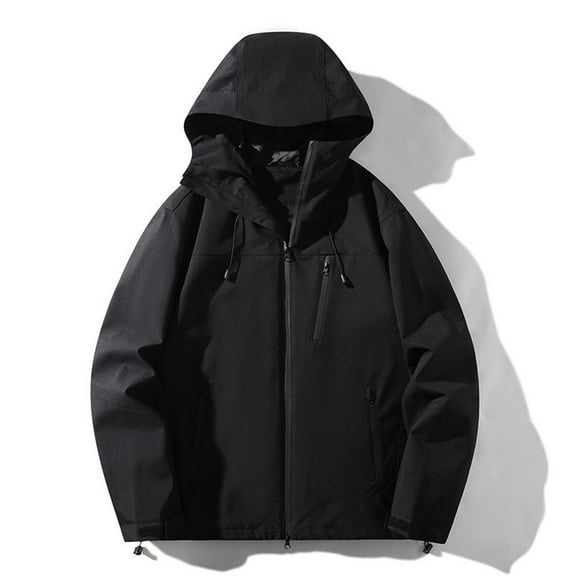 Dwaogom Women's Waterproof Ski Jacket Rain Winter Coat Windproof Skin Hooded Jacket Solid Color Hooded Fall And Winter Long Sleeve Outdoor Interchange Jacket Sports Coat