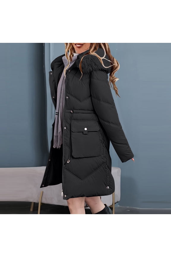 Women's Winter Casual Loose Fashion Color Pocket Zippered Tops Reversible Long Cotton Coat Teddy Coat Jacket Coats With Pockets