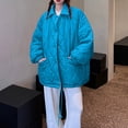 thumbnail image 1 of Dwaogom Women's Winter Cotton Jacket With Hood, Waist, And Plush To Overcome Waterproof Puffer Jacket Flannel Plaid Shacket Coats With Pockets, 1 of 5