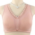 thumbnail image 1 of Dwaogom Zip Front Sports Bra Wireless Post-Surgery Bra Active Yoga Sports Bras Women's Sports Bra Fitness Running Shockproof Tank Top Front Zipper No Steel Ring Comfort Sports Bra, 1 of 3