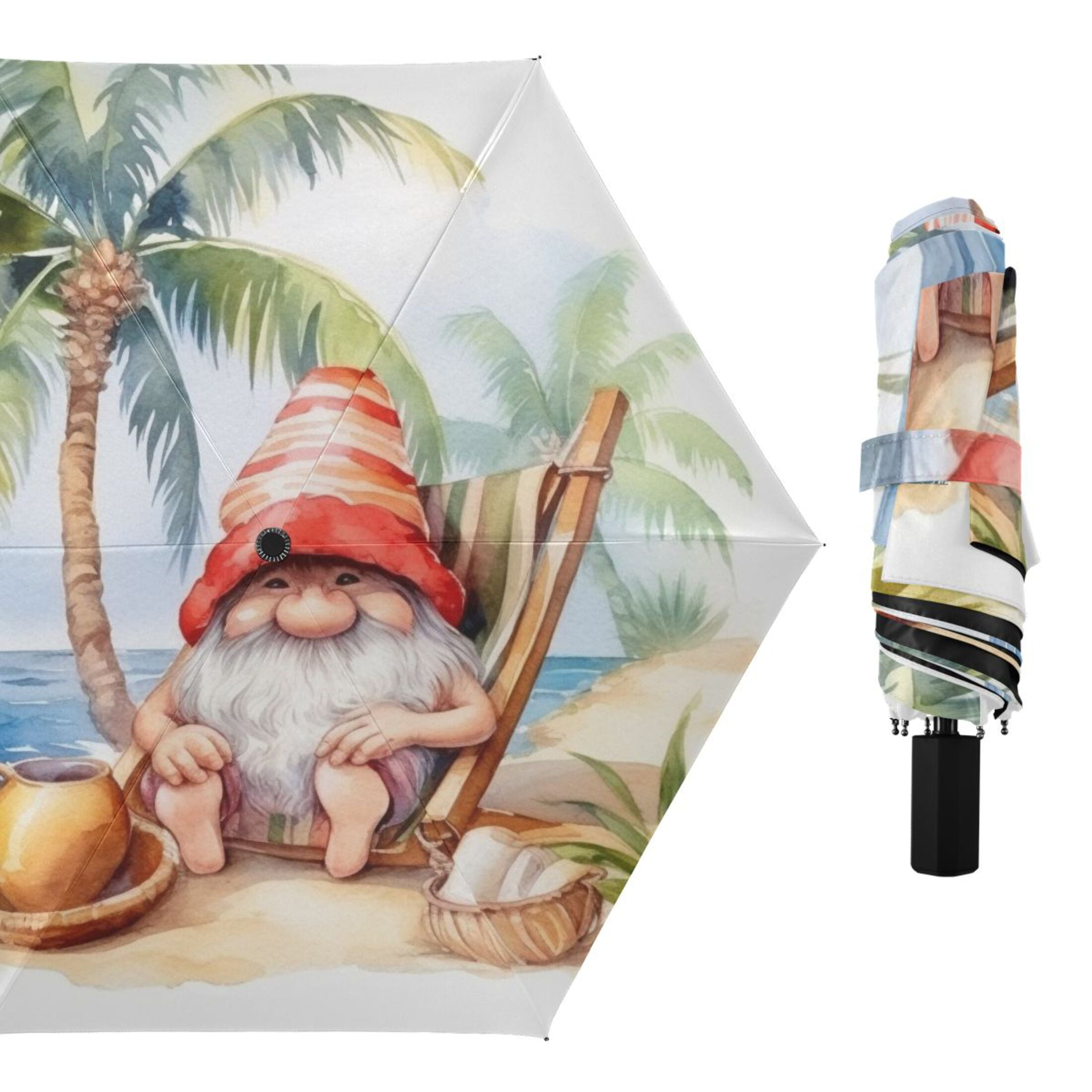 Dwarf Beach Tree Cup Compact Sun Umbrella Windproof Travel Umbrellas for Rain Strong Portable UV Protection