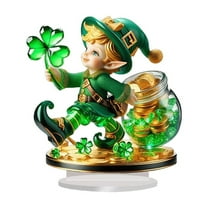 Dwarf Clovers Ornament Home Display Cabinet Desktop Decoration Holiday Gift Acrylic Figurine For Indoor Decor