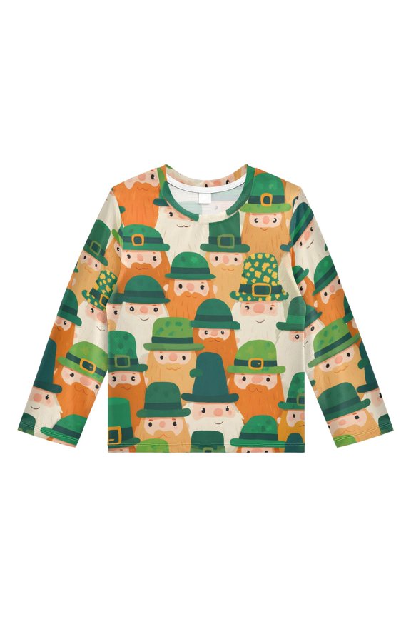 Dwarf Green Hat Pattern Boys' Rash Guard Shirts UPF 50 Plus Sun Protection Short Sleeve Swim Tees 4T