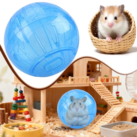 Dwarf Hamster Ball Toy, Hamsters Exercise Balls, Clear Coloured, Hamster Running Wheel, Small Animal Run Exercise For Small Animal Activity Toy Ball For Gerbil Pet Mice