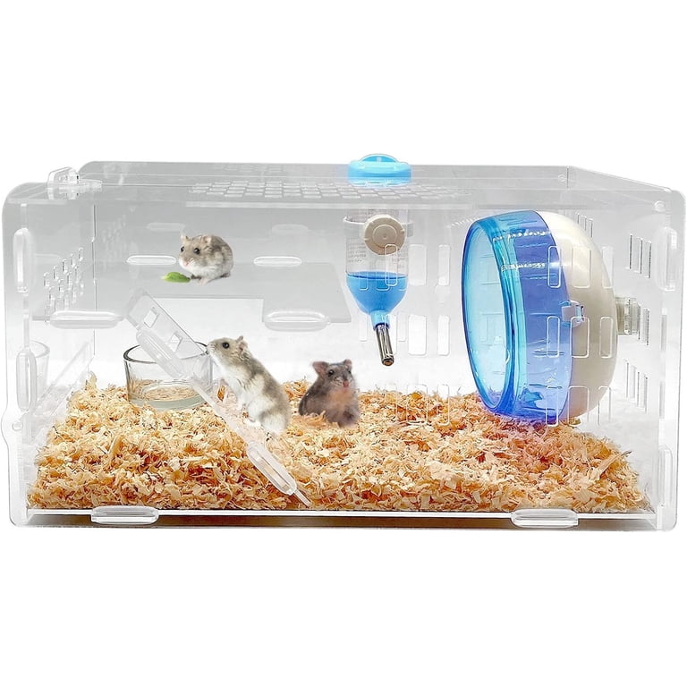 Pawhut Hamster Cage Dwarf Hamster Cage - Small Animal Habitat With ...