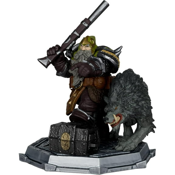 Dwarf Hunter: Beast Master & Marksman (World of Warcraft) 1:12 Scale Posed Figure - McFarlane Toys