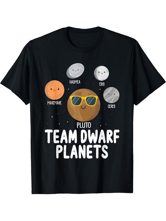 Dwarf Planets Pluto Science Themed Space Astronomy T-Shirt