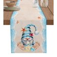 thumbnail image 1 of Dwarf Summer Beach StarCheckered Blue Table Runner Country Wedding Decor Tablecloth Hotel Dining Table Kitchens, 1 of 5