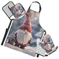 thumbnail image 1 of Dwarf Toy and Snow 5 Pcs Kitchen Set Heat Resistant Oven Mitts and Non-Slip Pot Holders with Adjustable Cooking Apron, 1 of 6