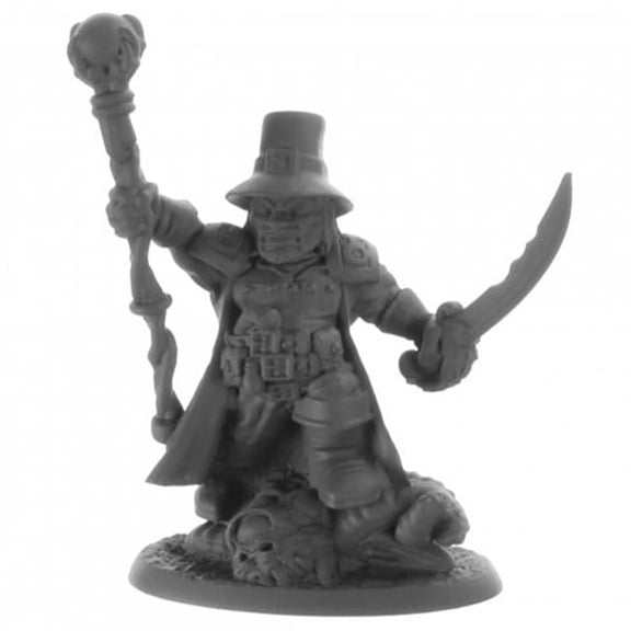 Dwarf Witch Hunter - Gray - 28mm Scale - Detailed RPG Figure