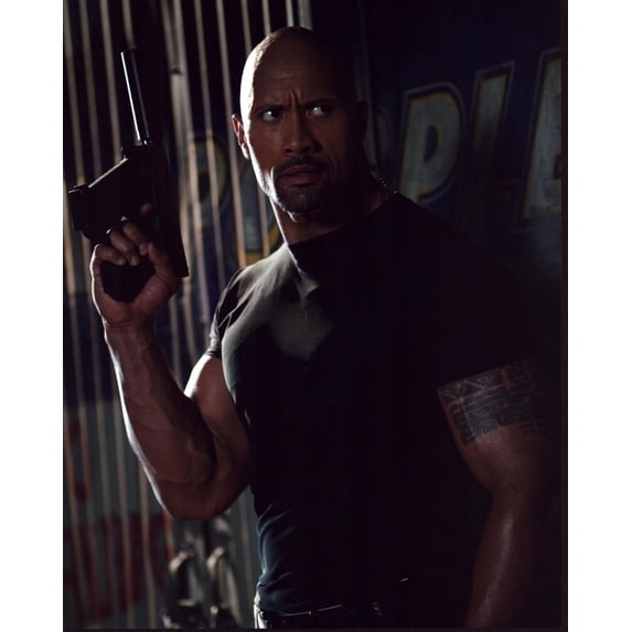 Dwayne Johnson Holding Gun Up In G.I. Joe: Retaliation Photo Print (8 x 10) - Item # MVM60047