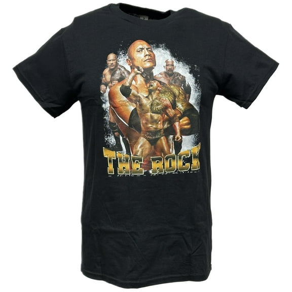 Dwayne The Rock Johnson Smoke Show Black WWE T-shirt